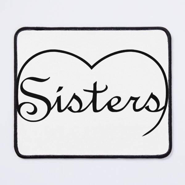 Item preview, Sisters are Love heart – in black designed and sold by SunnyDazDesign.