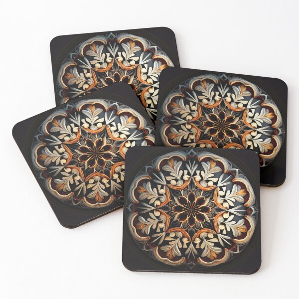 Item preview, Energetic Baroque Elegant Circular Transitional Pattern Digital Painting designed and sold by CodeAndColors.