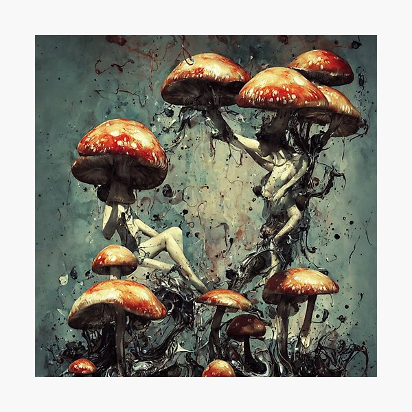 Item preview, Surreal Mushrooms and Bodies designed and sold by Fungal-Art.