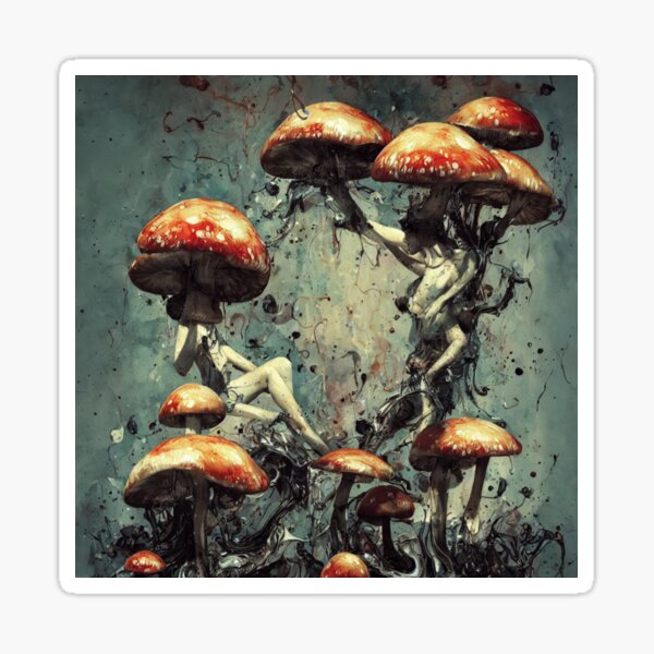 Item preview, Surreal Mushrooms and Bodies designed and sold by Fungal-Art.