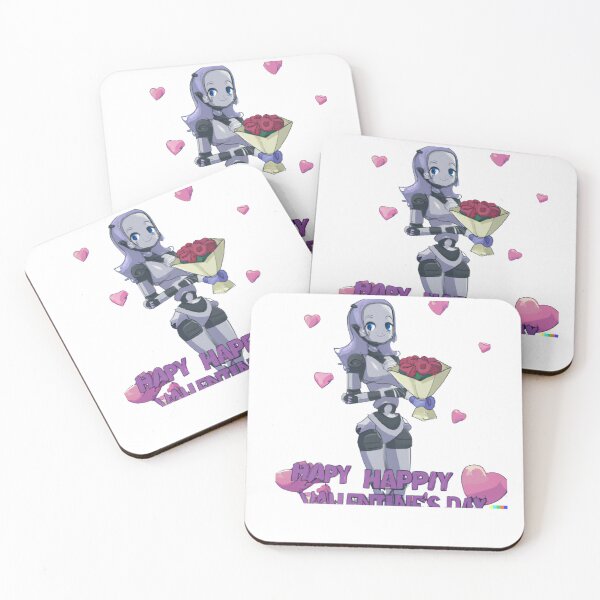 Item preview, robot woman celebrat valentine day designed and sold by BISJOU.