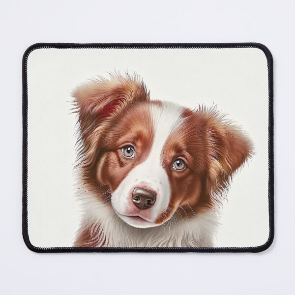 Item preview, Red Merle Border Collie puppy designed and sold by DigitalRiggs.