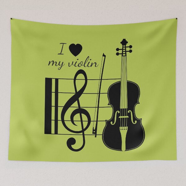 Item preview, Violin Design Green designed and sold by Barbara Pixton.