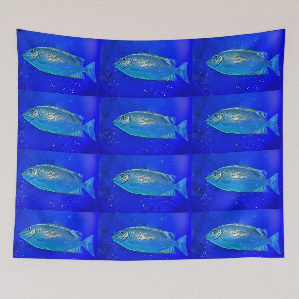 Item preview, Fish in Ocean Watercolour Painting Art designed and sold by getlyart.