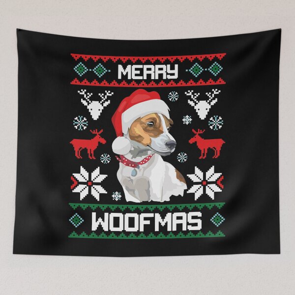 Item preview, Jack Russell Terrier Dog Merry Woofmas Christmas Gift designed and sold by CR Media.