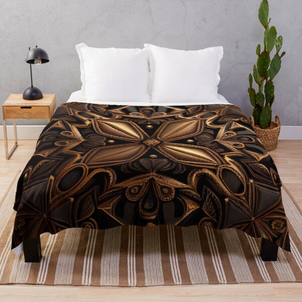 Item preview, Symmetrical Dark Country Pattern Digital Painting designed and sold by CodeAndColors.