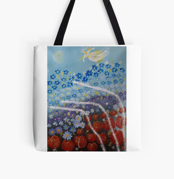 Item preview, Angel above flowers designed and sold by CsillaRosales.