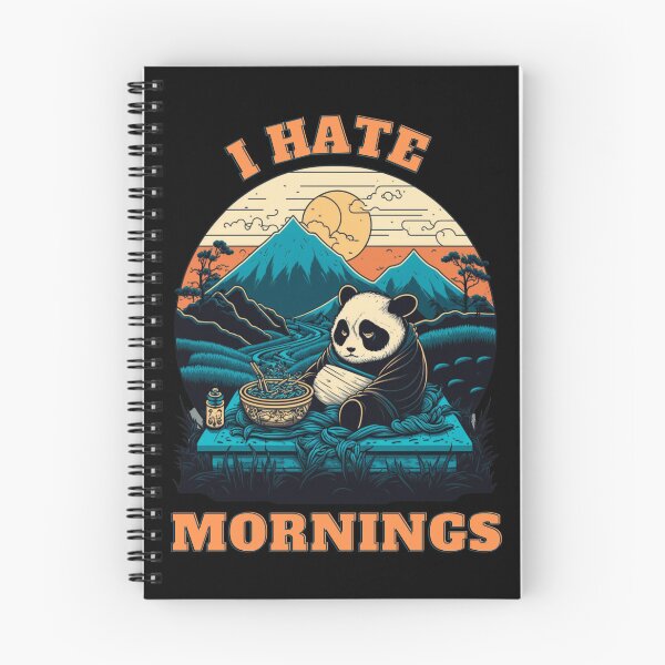 Item preview, New Panda-I Hate Mornings designed and sold by letsgetinspired.