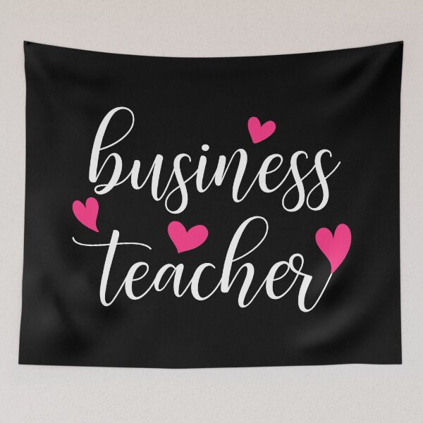 Item preview, Love Hearts Business Teacher designed and sold by NestaReign.
