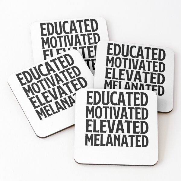 Item preview, Educated Motivated Elevated Melanated  Black History Month Essential T-Shirt  designed and sold by Saisaye.