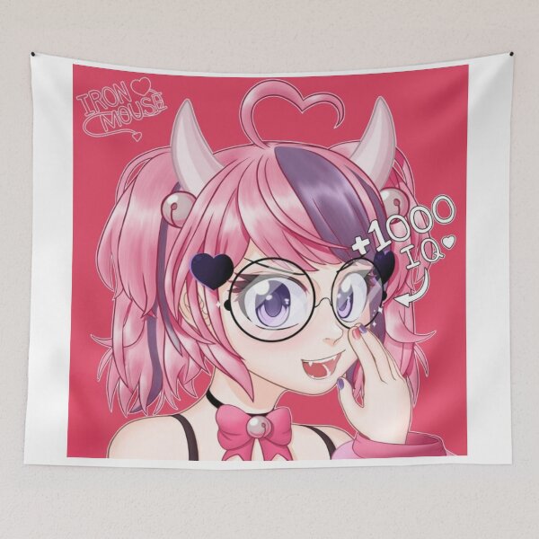 Item preview, Ironmouse Waifu: The Pink-Haired Anime Streamer Girl Beauty You Need to See designed and sold by theUltZombie.