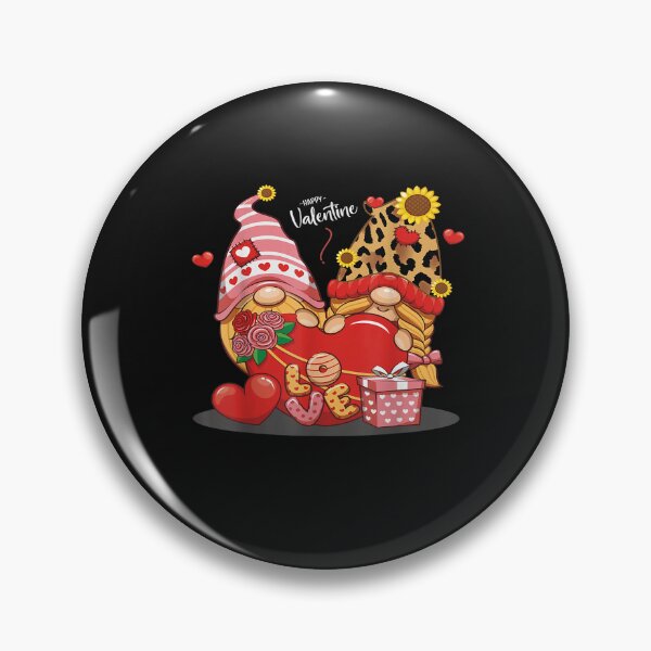 Item preview, Happy Valentines Day Gnomes with Leopard Sunflower Valentine T-Shirt designed and sold by Baron-Hagen.