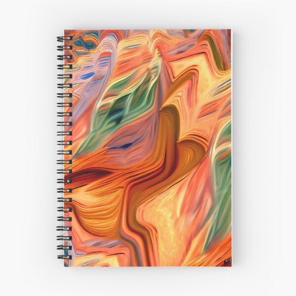 Item preview, Impressionist Formal Energetic Three Dimensional Desert Modern Pattern Digital Painting designed and sold by CodeAndColors.