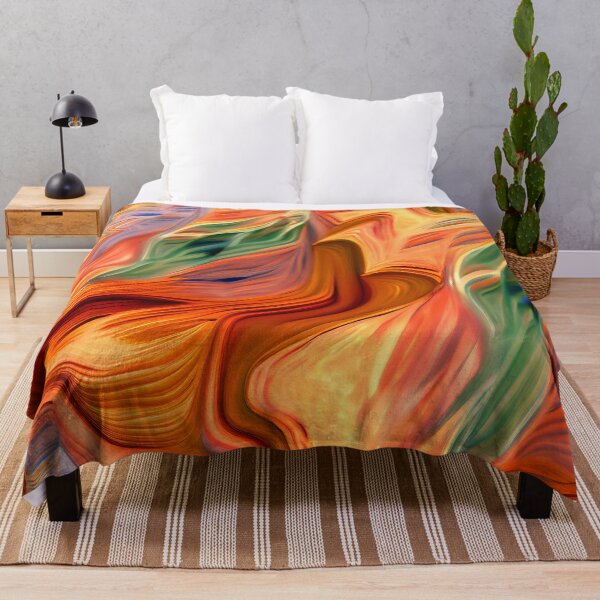 Item preview, Impressionist Formal Energetic Three Dimensional Desert Modern Pattern Digital Painting designed and sold by CodeAndColors.