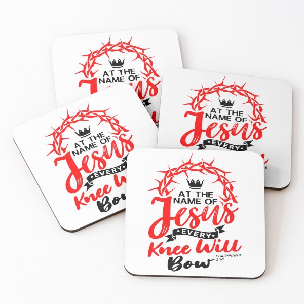 Item preview, At The Name Of Jesus EVERY KNEE WILL BOW - Philippians 2:10 designed and sold by plushism.
