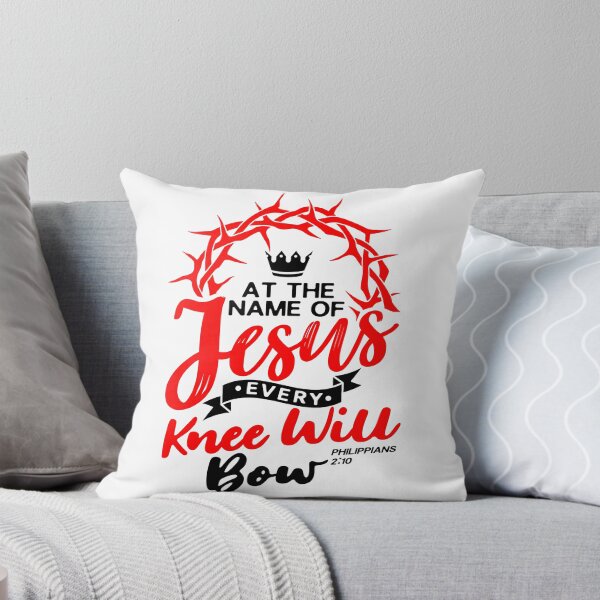 Item preview, At The Name Of Jesus EVERY KNEE WILL BOW - Philippians 2:10 designed and sold by plushism.