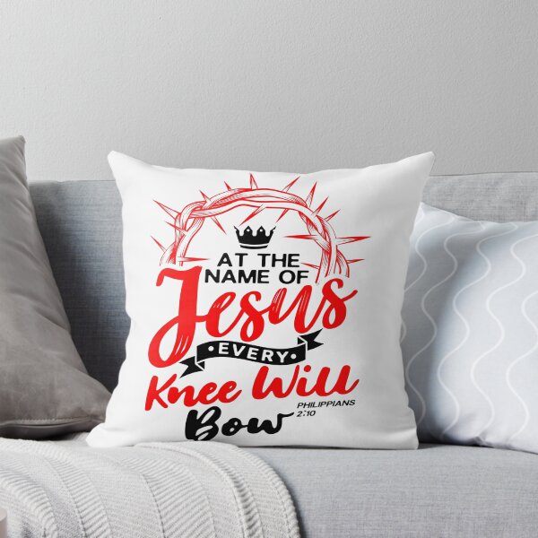 Item preview, At The Name Of Jesus EVERY KNEE WILL BOW - Philippians 2:10 designed and sold by plushism.