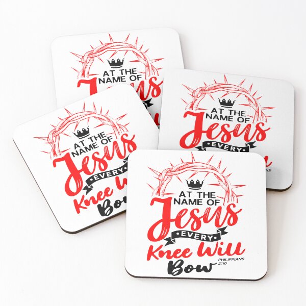 Item preview, At The Name Of Jesus EVERY KNEE WILL BOW - Philippians 2:10 designed and sold by plushism.