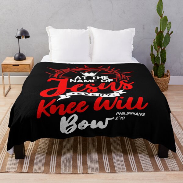 Item preview, At The Name Of Jesus EVERY KNEE WILL BOW - Philippians 2:10 designed and sold by plushism.