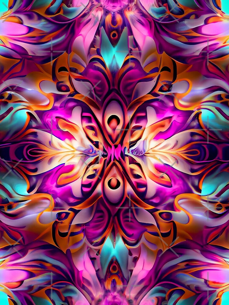 Thumbnail 3 von 3, Tuch, Cool Dreamy Elegant Vivid Transitional Pattern Digital Painting designt und verkauft von CodeAndColors.