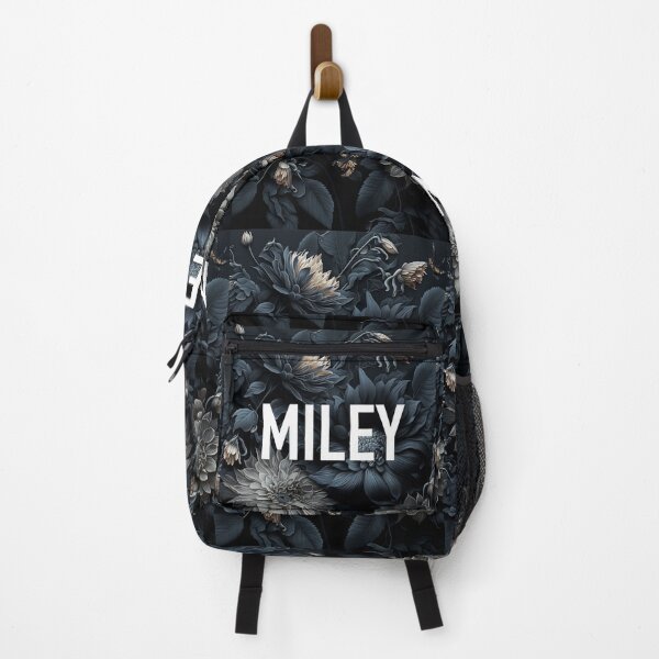 Item preview, The word Miley on a dark flowers background designed and sold by Simone Davino.