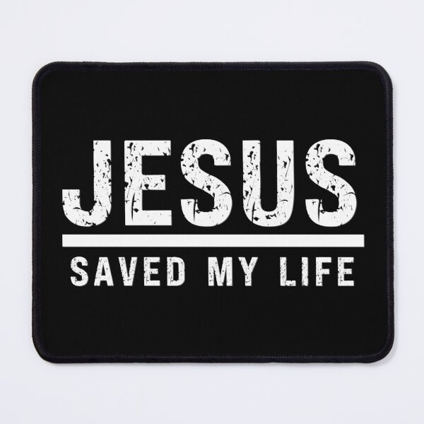 Item preview, JESUS SAVED MY LIFE - christian quote designed and sold by KatisDesign.