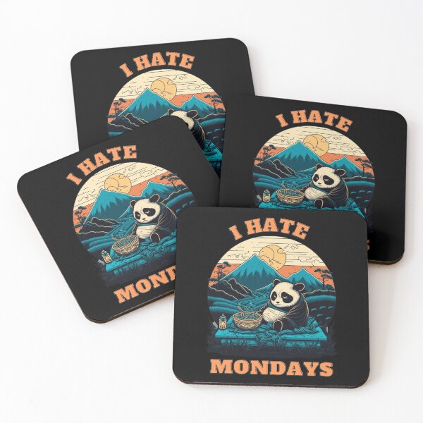 Item preview, New Panda-I Hate Mondays  designed and sold by letsgetinspired.