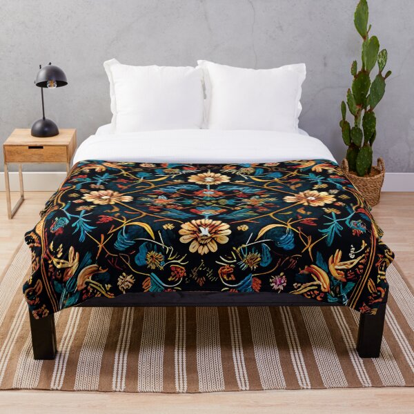 Item preview, Antique Persian Carpet with Flowers , Persian Rug Print designed and sold by AC-BCPrint.