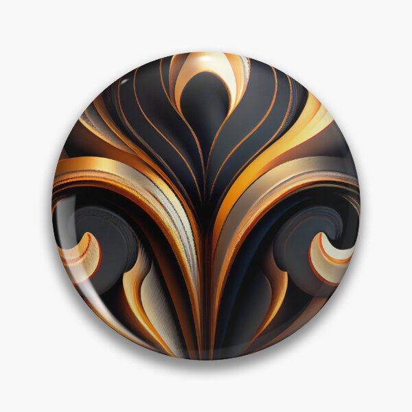Item preview, Crafty Dynamic Fluid Art Deco Pattern Digital Painting designed and sold by CodeAndColors.