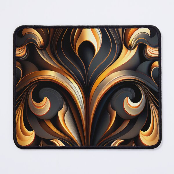 Item preview, Crafty Dynamic Fluid Art Deco Pattern Digital Painting designed and sold by CodeAndColors.
