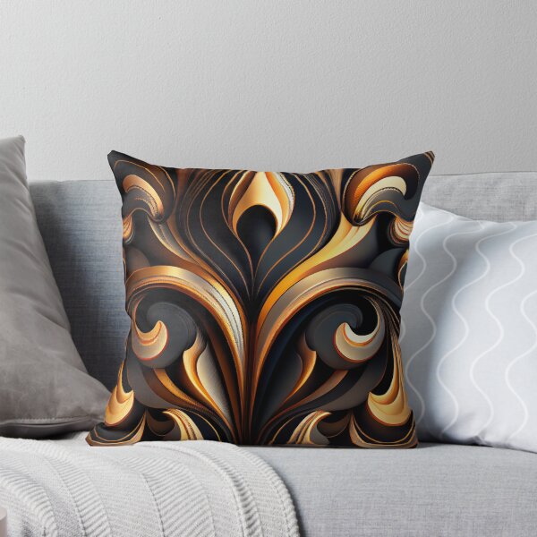 Item preview, Crafty Dynamic Fluid Art Deco Pattern Digital Painting designed and sold by CodeAndColors.