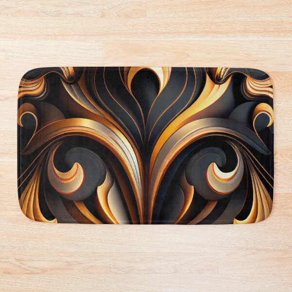 Item preview, Crafty Dynamic Fluid Art Deco Pattern Digital Painting designed and sold by CodeAndColors.