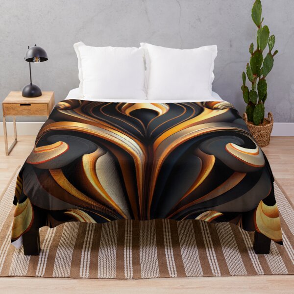 Item preview, Crafty Dynamic Fluid Art Deco Pattern Digital Painting designed and sold by CodeAndColors.