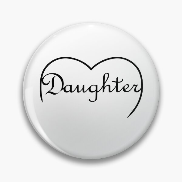 Item preview, a Daughter is Love heart – in Black designed and sold by SunnyDazDesign.