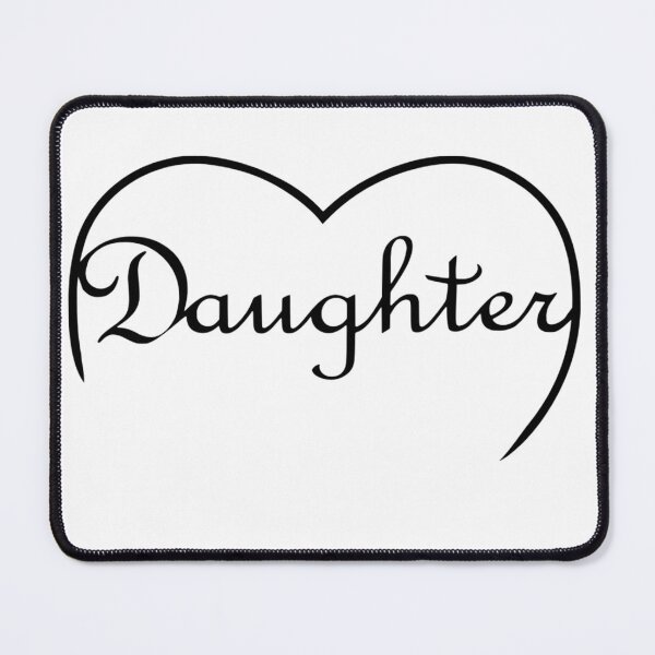 Item preview, a Daughter is Love heart – in Black designed and sold by SunnyDazDesign.