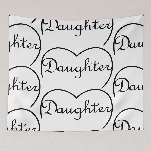 Item preview, a Daughter is Love heart – in Black designed and sold by SunnyDazDesign.