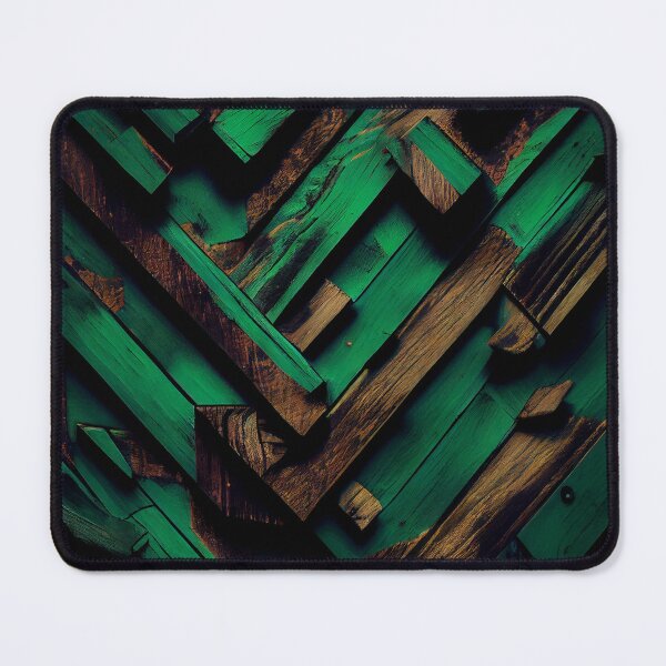 Item preview, Green Saturated Muted Wood Irregular Industrial Pattern Digital Painting designed and sold by CodeAndColors.