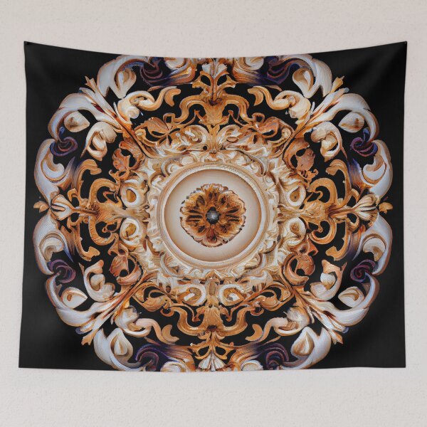 Item preview, Energetic Baroque Elegant Circular Transitional Pattern Digital Painting designed and sold by CodeAndColors.