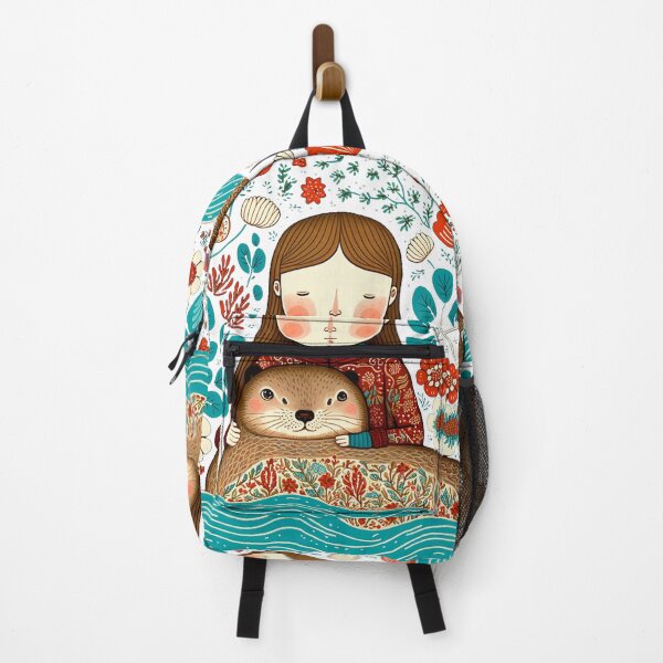 Item preview, Girl with otter designed and sold by WintBloom.