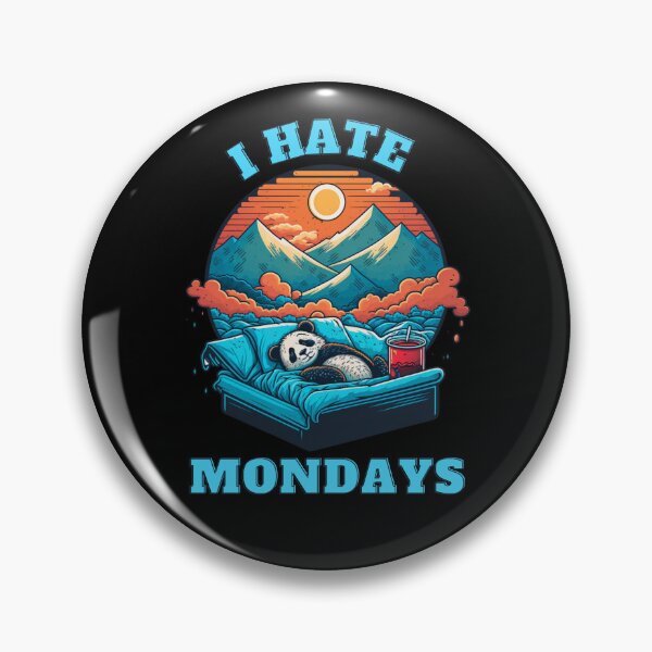 Item preview, New Panda-I Hate Mondays  designed and sold by letsgetinspired.