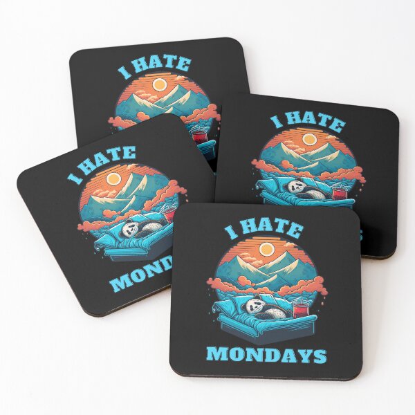 Item preview, New Panda-I Hate Mondays  designed and sold by letsgetinspired.