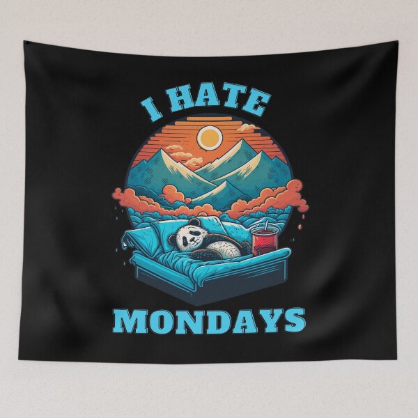 Item preview, New Panda-I Hate Mondays  designed and sold by letsgetinspired.