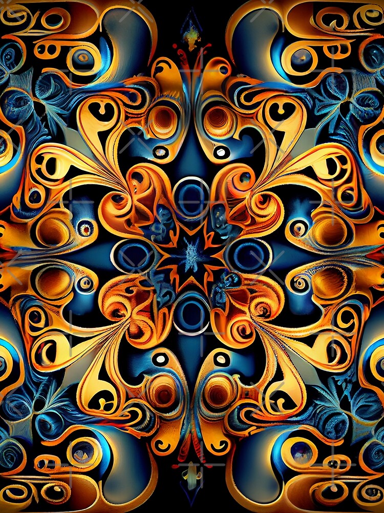 Thumbnail 3 von 3, Tuch, Cool Dreamy Elegant Vivid Transitional Pattern Digital Painting designt und verkauft von CodeAndColors.