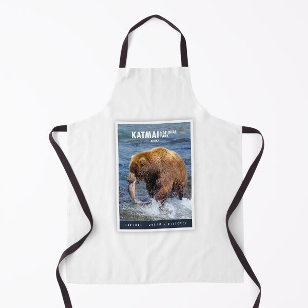 Item preview, Katmai NP - Grizzly bear caught a salmon designed and sold by edojan-nl.