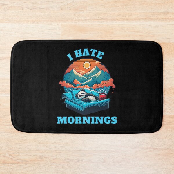 Item preview, New Panda-I Hate Mornings  designed and sold by letsgetinspired.