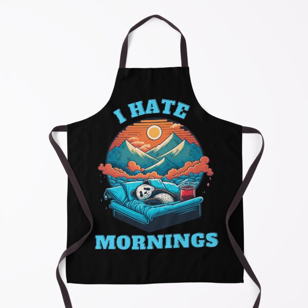 Item preview, New Panda-I Hate Mornings designed and sold by letsgetinspired.