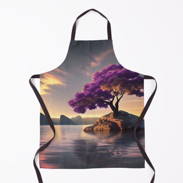 Item preview, Purple tree in lake generated by artificial intelligence designed and sold by megadrina.