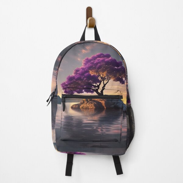 Item preview, Purple tree in lake generated by artificial intelligence designed and sold by megadrina.