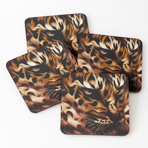 Item preview, Furry Formal Elegant Impressionist Intense Animal Pattern Digital Painting designed and sold by CodeAndColors.