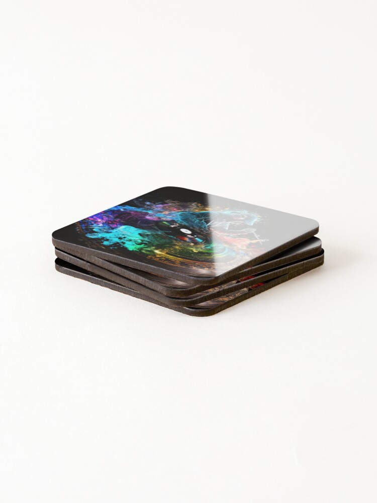 Thumbnail 4 of 5, Coasters (Set of 4), DJ ColorSplash designed and sold by Frocentric.